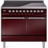 Ilve Nostalgie II Collection UPDI406QNMPBUC - 40 Inch Solid Door Freestanding Induction Range in Chrome Trim with 6 Elements