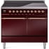 Ilve Nostalgie II Collection UPDI406QNMPBUP - 40 Inch Solid Door Freestanding Induction Range in Copper Trim with 6 Elements