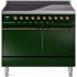 Ilve Nostalgie II Collection UPDI406QNMPEGB - 40 Inch Solid Door Freestanding Induction Range in Bronze Trim with 6 Elements