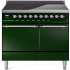 Ilve Nostalgie II Collection UPDI406QNMPEGC - 40 Inch Solid Door Freestanding Induction Range in Chrome Trim with 6 Elements