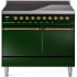 Ilve Nostalgie II Collection UPDI406QNMPEGG - 40 Inch Solid Door Freestanding Induction Range in Brass Trim with 6 Elements