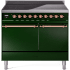 Ilve Nostalgie II Collection UPDI406QNMPEGP - 40 Inch Solid Door Freestanding Induction Range in Copper Trim with 6 Elements