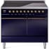 Ilve Nostalgie II Collection UPDI406QNMPMBB - 40 Inch Solid Door Freestanding Induction Range in Bronze Trim with 6 Elements