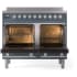 Ilve Professional Plus II UPDI406WMPBG - 40 Inch Freestanding Induction Range with Double Oven
