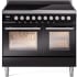 Ilve Professional Plus II UPDI406WMPBK - 40 Inch Freestanding Induction Range with 6 Elements