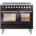 Ilve Professional Plus II UPDI406WMPBK - Professional Plus II 40-Inch Induction Range in Glossy Black
