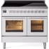 Ilve Professional Plus II UPDI406WMPWH - 40 Inch Freestanding Induction Range with 6 Elements