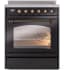 Ilve Nostalgie II Collection UPI304NMPBKB - 30 Inch Freestanding Induction Range