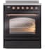 Ilve Nostalgie II Collection UPI304NMPBKP - 30 Inch Freestanding Induction Range