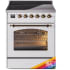 Ilve Nostalgie II Collection UPI304NMPRAB - 30 Inch Triple Glass Door Freestanding Induction Range in Custom Color with 4 Elements