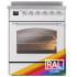 Ilve Nostalgie II Collection UPI304NMPRAC - 30 Inch Triple Glass Door Freestanding Induction Range in Custom Color Knob Control