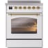 Ilve Nostalgie II Collection UPI304NMPWHG - 30 Inch Freestanding Induction Range