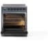 Ilve Nostalgie II Collection UPI304QNMPBGB - Nostalgie II 30 Inch Induction Range Solid Door in Blue Grey with Bronze Trim