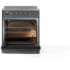 Ilve Nostalgie II Collection UPI304QNMPBGG - Nostalgie II 30 Inch Induction Range Solid Door in Blue Grey with Brass Trim