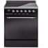 Ilve Nostalgie II Collection UPI304QNMPBKC - 30 Inch Solid Door Freestanding Induction Range in Chrome Trim with 4 Elements