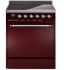 Ilve Nostalgie II Collection UPI304QNMPBUC - 30 Inch Solid Door Freestanding Induction Range in Chrome Trim with 4 Elements