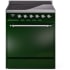 Ilve Nostalgie II Collection UPI304QNMPEGC - 30 Inch Solid Door Freestanding Induction Range in Chrome Trim with 4 Elements