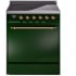 Ilve Nostalgie II Collection UPI304QNMPEGG - 30 Inch Solid Door Freestanding Induction Range in Brass Trim with 4 Elements