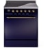 Ilve Nostalgie II Collection UPI304QNMPMBB - 30 Inch Solid Door Freestanding Induction Range in Bronze Trim with 4 Elements