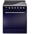 Ilve Nostalgie II Collection UPI304QNMPMBC - 30 Inch Solid Door Freestanding Induction Range in Chrome Trim with 4 Elements