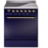 Ilve Nostalgie II Collection UPI304QNMPMBG - 30 Inch Solid Door Freestanding Induction Range in Brass Trim with 4 Elements