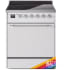 Ilve Nostalgie II Collection UPI304QNMPRAC - 30 Inch Solid Door Freestanding Induction Range in Chrome Trim with 4 Elements