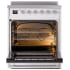 Ilve Nostalgie II Collection UPI304QNMPRAC - Nostalgie II 30 Inch Induction Range Solid Door in Custom Color with Chrome Trim