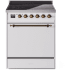 Ilve Nostalgie II Collection UPI304QNMPWHB - 30 Inch Solid Door Freestanding Induction Range in Bronze Trim with 4 Elements