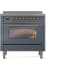Ilve Nostalgie II Collection UPI366NMPBGG - 36 Inch Freestanding Electric Induction Range