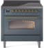 Ilve Nostalgie II Collection UPI366NMPBGG - 36 Inch Freestanding Electric Induction Range
