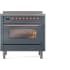 Ilve Nostalgie II Collection UPI366NMPBGP - 36 Inch Freestanding Electric Induction Range