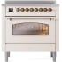 Ilve Nostalgie II Collection UPI366NMPAWB - 36 Inch Freestanding Electric Induction Range in Front View