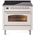 Ilve Nostalgie II Collection UPI366NMPAWC - 36 Inch Freestanding Electric Induction Range in Front View