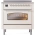 Ilve Nostalgie II Collection UPI366NMPAWC - 36 Inch Freestanding Electric Induction Range in Front View
