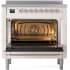 Ilve Nostalgie II Collection UPI366NMPAWC - 36 Inch Freestanding Electric Induction Range in Opened View