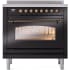 Ilve Nostalgie II Collection UPI366NMPBKB - 36 Inch Freestanding Electric Induction Range in Front View