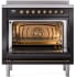 Ilve Nostalgie II Collection UPI366NMPBKB - 36 Inch Freestanding Electric Induction Range in Opened View