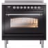 Ilve Nostalgie II Collection UPI366NMPBKC - 36 Inch Freestanding Electric Induction Range in Front View