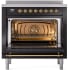 Ilve Nostalgie II Collection UPI366NMPBKG - 36 Inch Freestanding Electric Induction Range in Opened View