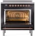 Ilve Nostalgie II Collection UPI366NMPBKP - 36 Inch Freestanding Electric Induction Range in Opened View