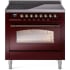 Ilve Nostalgie II Collection UPI366NMPBUB - 36 Inch Freestanding Electric Induction Range in Front View