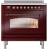 Ilve Nostalgie II Collection UPI366NMPBUB - 36 Inch Freestanding Electric Induction Range in Front View