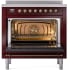 Ilve Nostalgie II Collection UPI366NMPBUB - 36 Inch Freestanding Electric Induction Range in Opened View