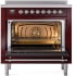 Ilve Nostalgie II Collection UPI366NMPBUC - 36 Inch Freestanding Electric Induction Range in Opened View