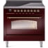 Ilve Nostalgie II Collection UPI366NMPBUG - 36 Inch Freestanding Electric Induction Range in Front View