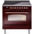 Ilve Nostalgie II Collection UPI366NMPBUP - 36 Inch Freestanding Electric Induction Range in Front View