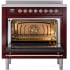 Ilve Nostalgie II Collection UPI366NMPBUP - 36 Inch Freestanding Electric Induction Range in Opened View