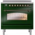 Ilve Nostalgie II Collection UPI366NMPEGB - 36 Inch Freestanding Electric Induction Range in Front View