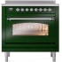 Ilve Nostalgie II Collection UPI366NMPEGC - 36 Inch Freestanding Electric Induction Range in Front View