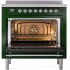 Ilve Nostalgie II Collection UPI366NMPEGC - 36 Inch Freestanding Electric Induction Range in Opened View